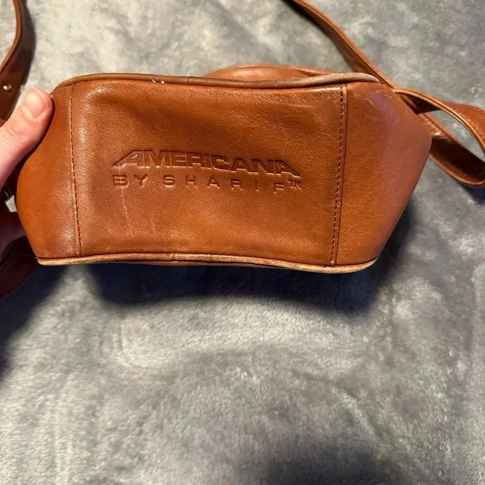 Vintage Leather Americana Crossbody Women’s Purse Classic Neutral